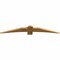 Ekena Millwork Bellingham Rough Sawn Timber Gable Bracket, Western Red Cedar, 72"W x 12"H x 2"D x 6"F, 4/12 Pitch GBW072X12X0206BEL00RWR - alternate 4